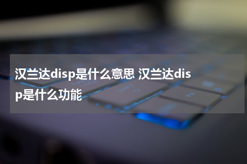 汉兰达disp是什么意思 汉兰达disp是什么功能