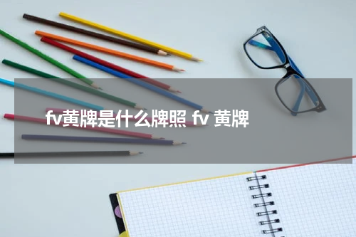 fv黄牌是什么牌照 fv 黄牌