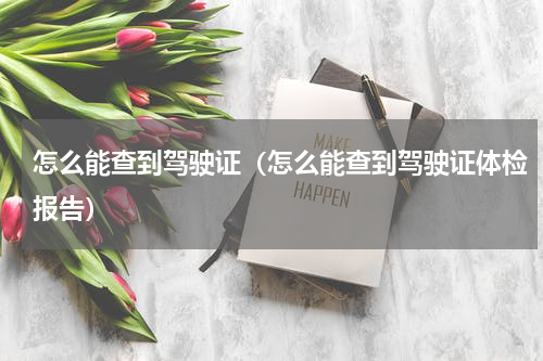 怎么能查到驾驶证（怎么能查到驾驶证体检报告）
