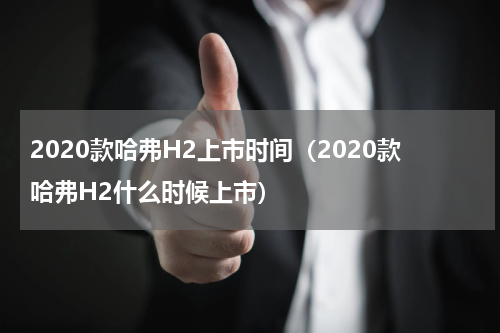 2020款哈弗H2上市时间（2020款哈弗H2什么时候上市）