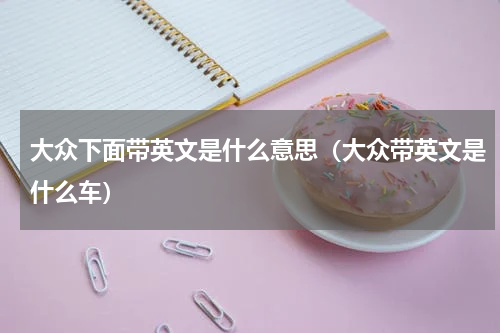 大众下面带英文是什么意思（大众带英文是什么车）