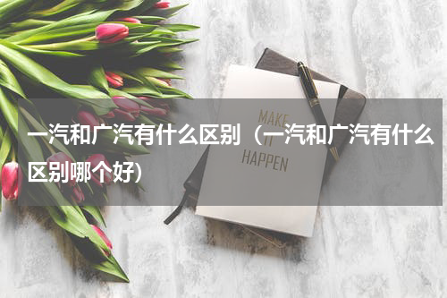 一汽和广汽有什么区别（一汽和广汽有什么区别哪个好）