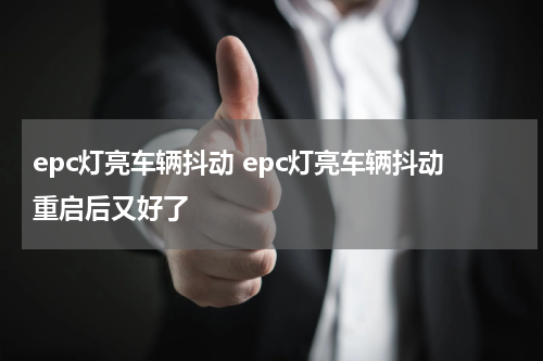 epc灯亮车辆抖动 epc灯亮车辆抖动重启后又好了
