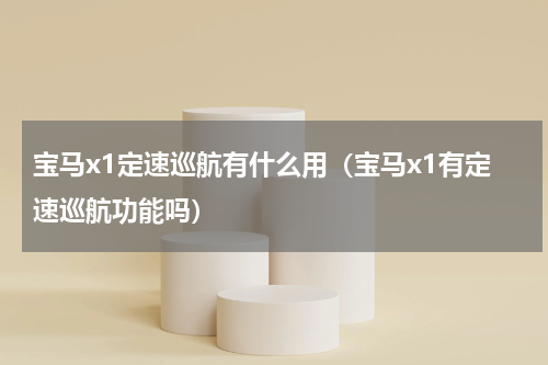 宝马x1定速巡航有什么用（宝马x1有定速巡航功能吗）