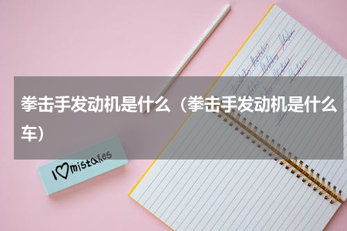 拳击手发动机是什么（拳击手发动机是什么车）