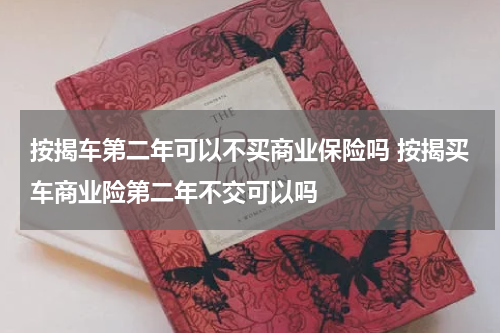 按揭车第二年可以不买商业保险吗 按揭买车商业险第二年不交可以吗