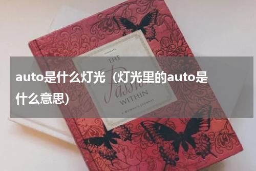 auto是什么灯光（灯光里的auto是什么意思）