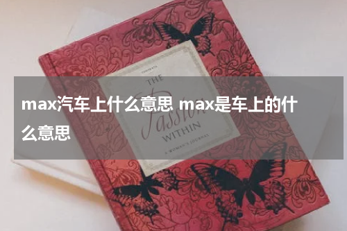 max汽车上什么意思 max是车上的什么意思