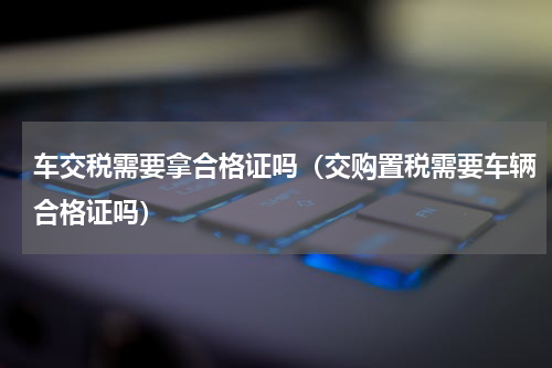 车交税需要拿合格证吗（交购置税需要车辆合格证吗）