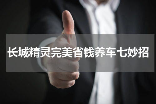 长城精灵完美省钱养车七妙招