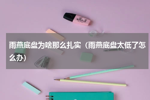 雨燕底盘为啥那么扎实（雨燕底盘太低了怎么办）