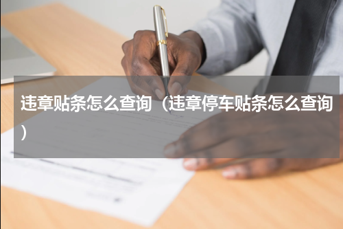 违章贴条怎么查询(违章停车贴条怎么查询)