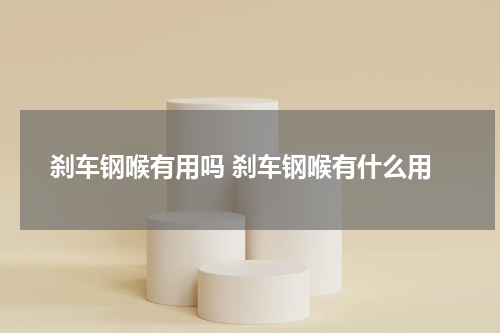 刹车钢喉有用吗 刹车钢喉有什么用