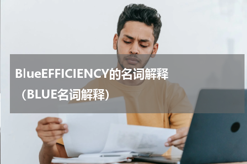 BlueEFFICIENCY的名词解释（BLUE名词解释）
