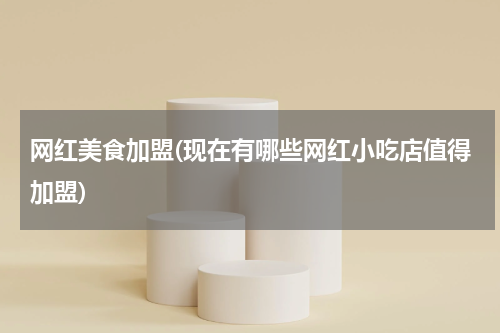 网红美食加盟(现在有哪些网红小吃店值得加盟)